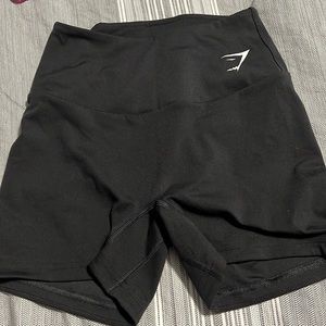 Gymshark shorts. Black in colour with white logo. Very comfortable.